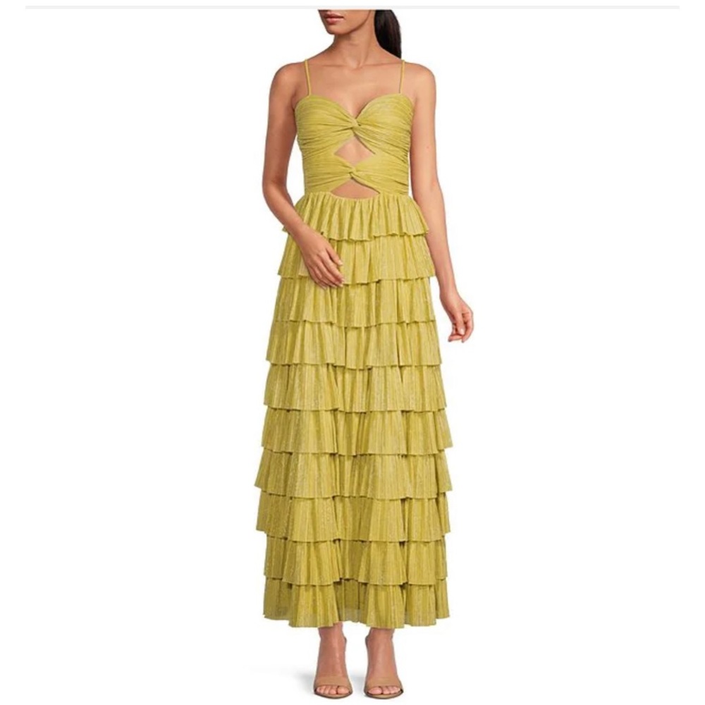 Dillards | S | Yellow Midi Dress Dillards